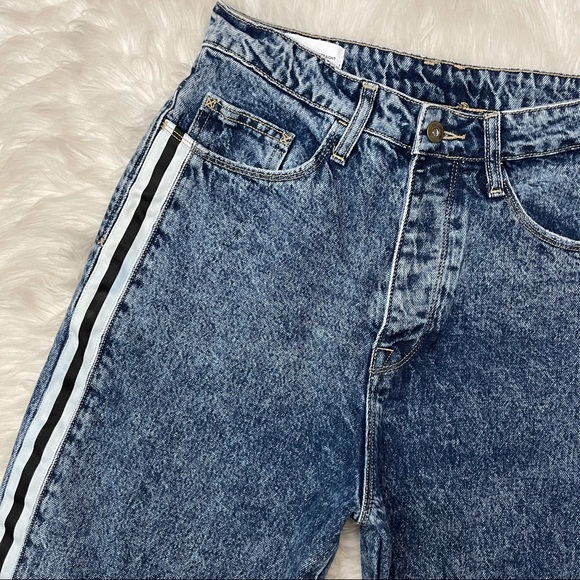 ASOS x Collusion | x005 Straight Leg Striped Denim Jeans - Picture 6 of 16